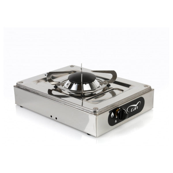 CAN Gasspis med 1 brännare i rostfritt stål 180 x 80 x 180 mm - 487010