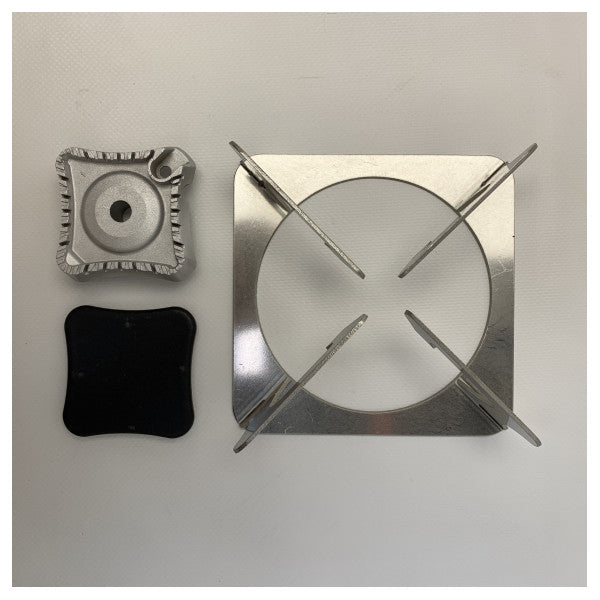 CAN Gasspis med 1 brännare i rostfritt stål 180 x 80 x 180 mm - 487010