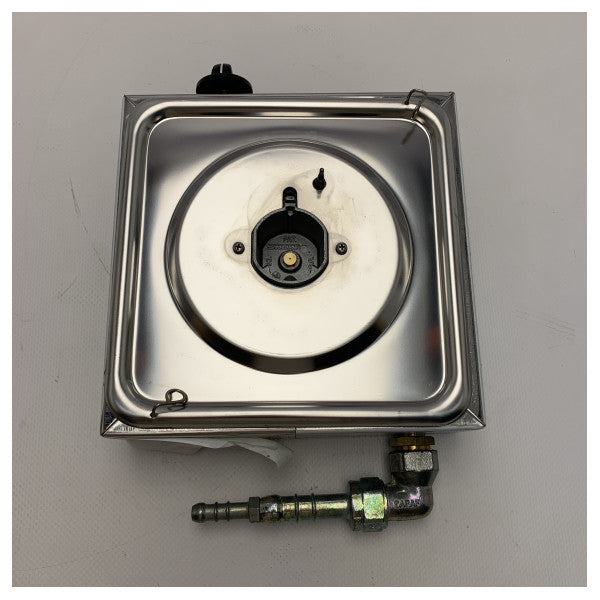 CAN Gasspis med 1 brännare i rostfritt stål 180 x 80 x 180 mm - 487010