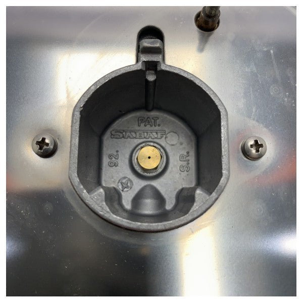 CAN Gasspis med 1 brännare i rostfritt stål 180 x 80 x 180 mm - 487010