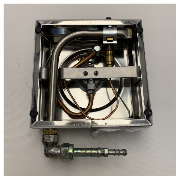 CAN Gasspis med 1 brännare i rostfritt stål 180 x 80 x 180 mm - 487010