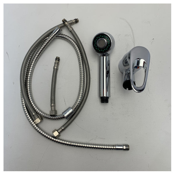 Grúa cromada Allpa con cabeza de ducha extraíble - 487107