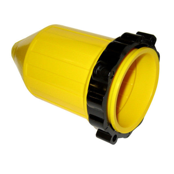 Marinco 50C cover 50A slidstærk gul beskyttelseshætte til marinestik - vand- og støvafvisende