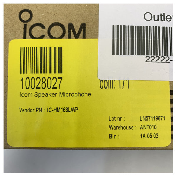 Icom HM-168LWP IP67 водоустойчив микрофон с говорител