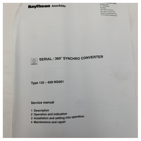 レイセオン アンシュッツ 132-628-NG001-E01 シンクロ コンバータ
