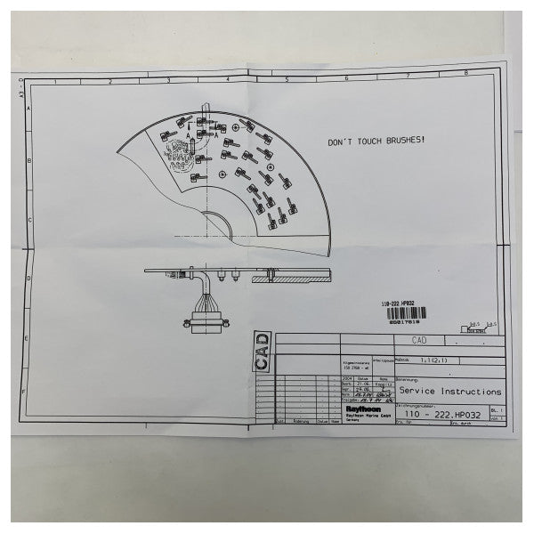 Raytheon Anschutz Brush Assembly 110-222.X18 for Standard 20 Gyrocompass