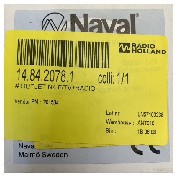 Naval N4 Marine TV and Radio Outlet 201504