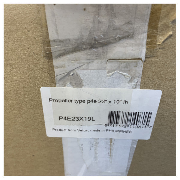 Vetus P4E23X19L Messinki Potkuri 4-Lapainen 23 x 19 Tuumaa Vasemmalle