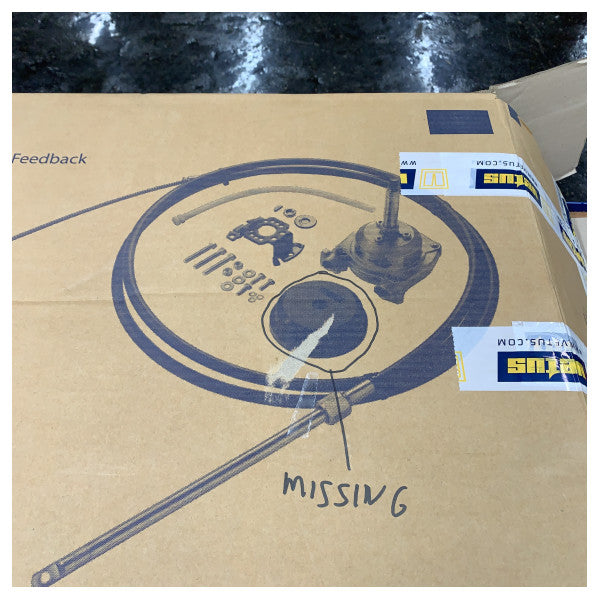 Vetus HZFKIT13 Mekaaninen ohjausjärjestelmäpaketti 13 jalkaa - 4M