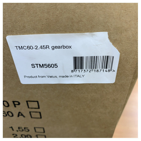 Двигун зчеплення Vetus Twin Disc STM5605 - Коробка передач TMC60-2.45R