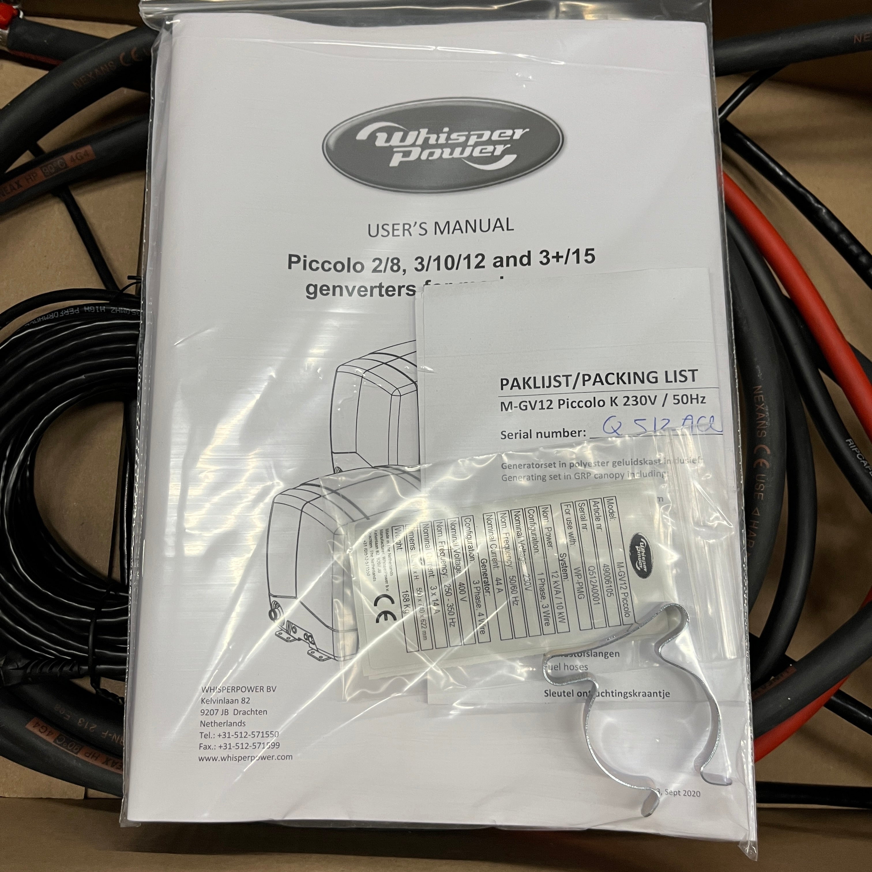 Whisper Power Piccolo 12 10 kVA marin dieselgenerator 230V - 49006105