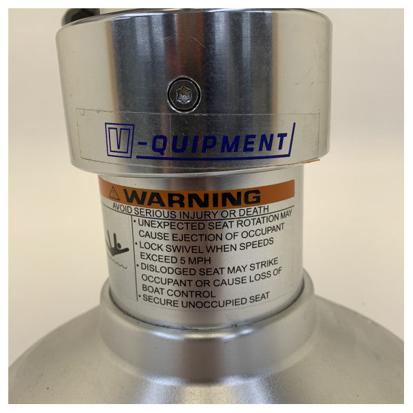 Supporto per sedile pilota regolabile in alluminio Vetus PCG3040 con slitta 30 - 40 cm