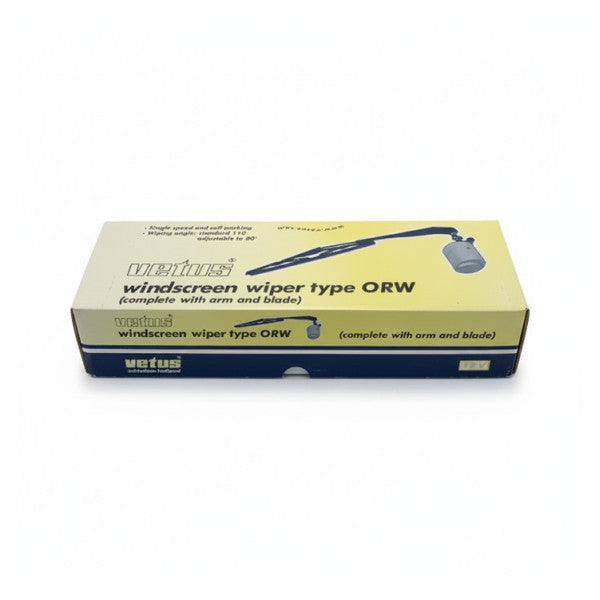 Kit tergicristallo Vetus ORW12SET 12V grigio incluso kit di montaggio
