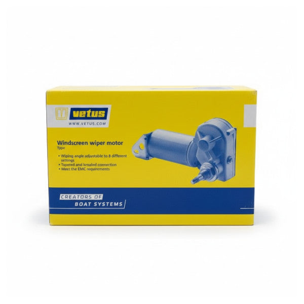 Vetus RW08A ワイパーモーター 12V 1インチ シャフト 2速