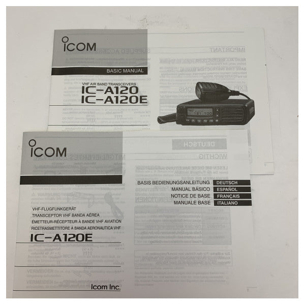 Icom IC-A120E VHF Αεροπορικό Band Transceiver - Ναυτική Αεροπορική Ραδιοφωνία