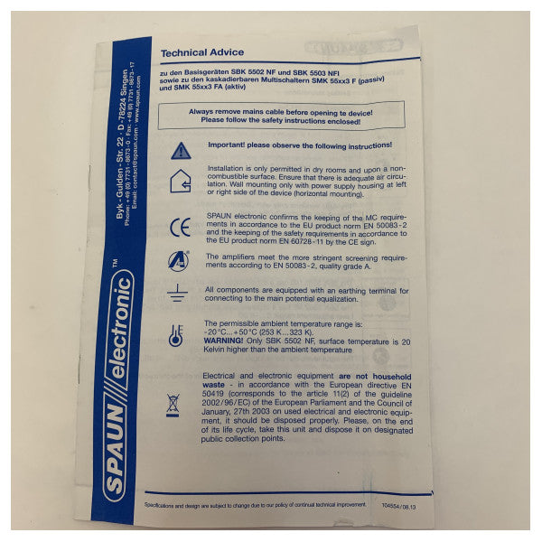 Спауан SBK-5502-NF Сателитен мултисуич усилвател