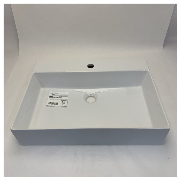 Azzurra Elegance Square washbasin 60x45cm without overflow - EQA60MB1