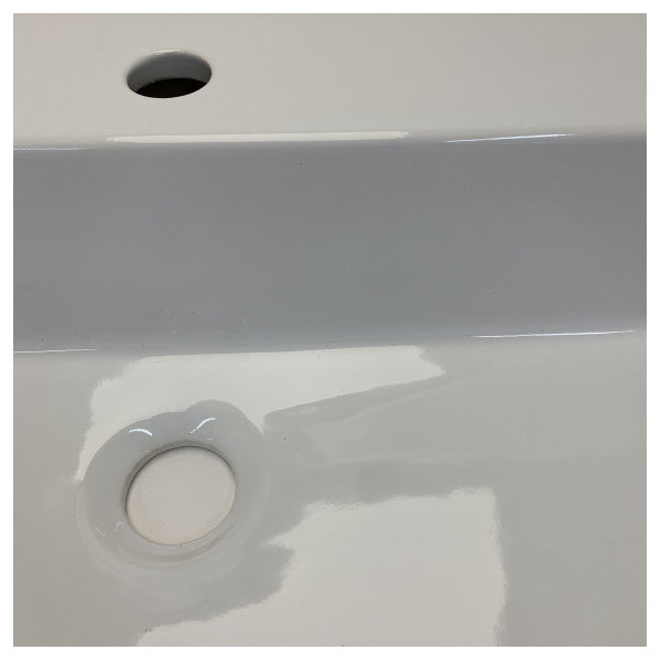 Azzurra Elegance Square washbasin 60x45cm without overflow - EQA60MB1