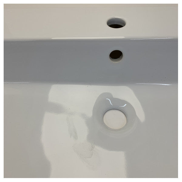 Azzure HOL80MB1-T Elegance Quadratwaschbecken 80 x 46 mit Überlauf