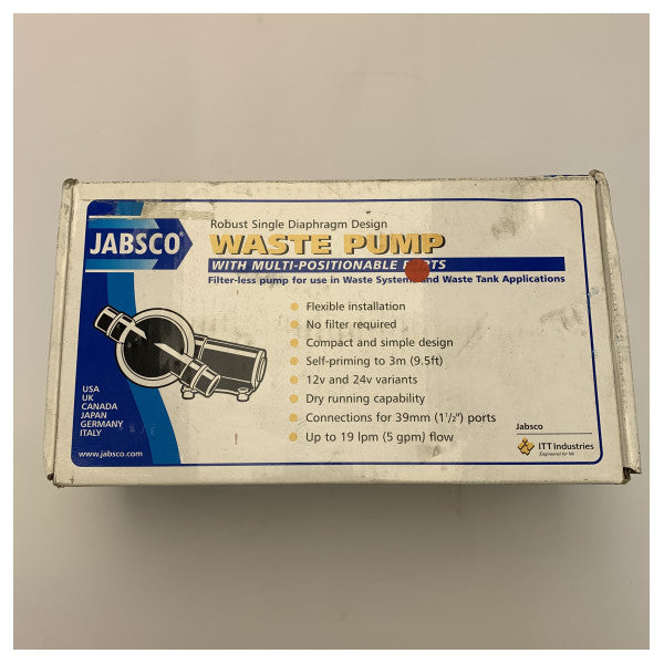 Jabsco 50890-1000 sort vandpumpe 38 mm 12V