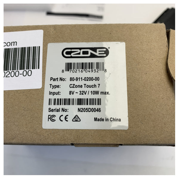 CZone 80-911-0200-00 Touch 7 7 Pollici Display del Controller