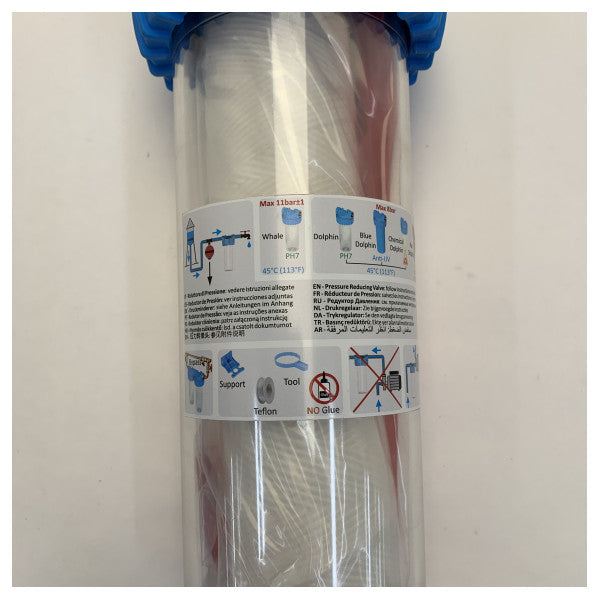 Boîtier de filtre à eau 10 pouces avec inserts en laiton - 89-40-105