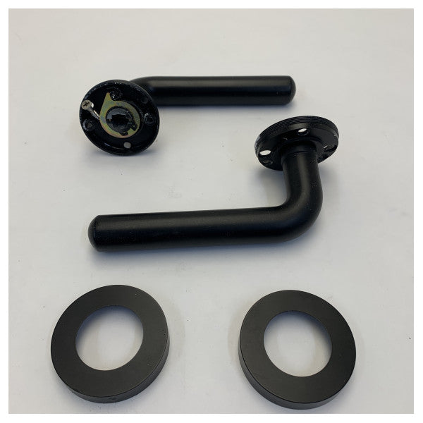 Formani BASICS LB3-19 Türgriff Matt Schwarz mit Rosette