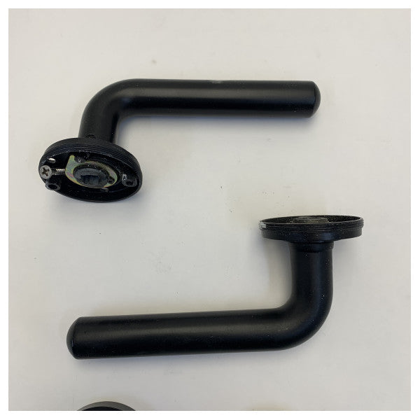 Formani BASICS LB3-19 Türgriff Matt Schwarz mit Rosette