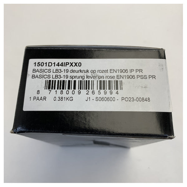 Formani BASICS LB3-19 Türgriff Matt Schwarz mit Rosette