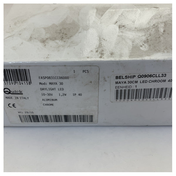 Швидкий Maya 30 Дневне LED Читання Світло 12/24V 27 см Хром