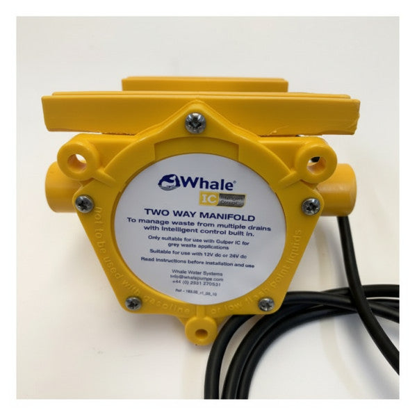 Hval WM2582B 2-veis svart vannmanifold 1 tomme