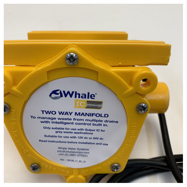 Hval WM2582B 2-veis svart vannmanifold 1 tomme