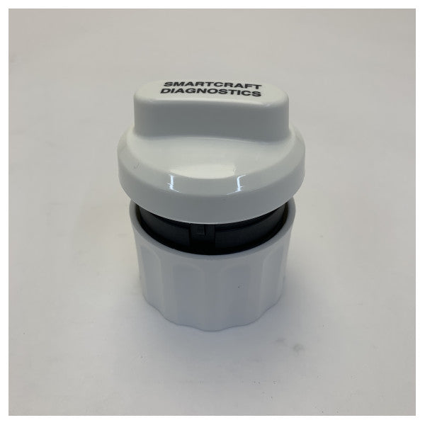 Conjunto de Tampa do Porto de Diagnóstico Mercury 8M0046339 Branco