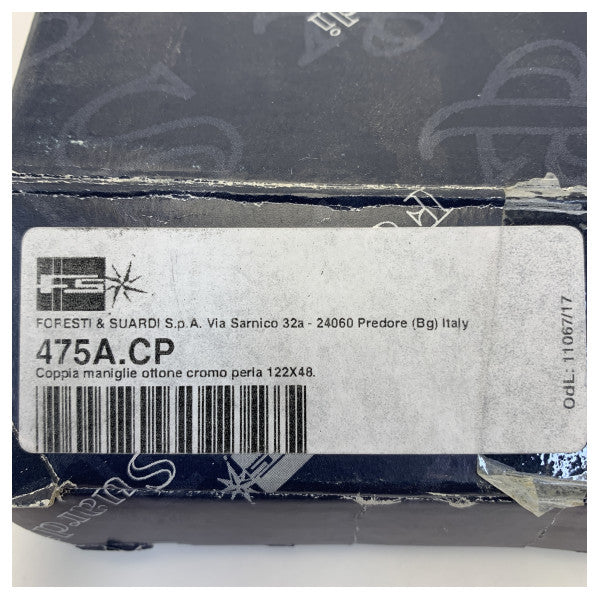 Foresti Suardi Chrome Messinki Helmi Ovenkahva sarja - 475A.CP