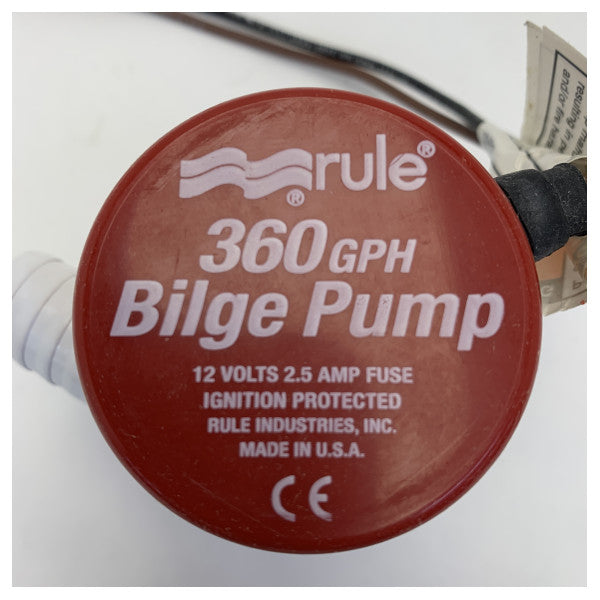 Bomba de achique Rule 360 GPH 12V 24DA 12V - 1602400
