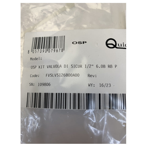 Quick FVSLVS126B00A00 Kit Tryckventil för Kessel