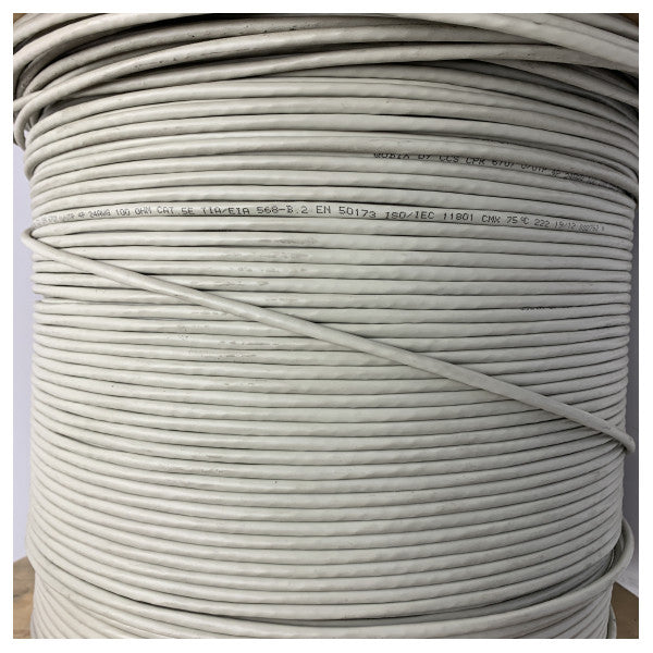 Qubix CPR 6707 UTP-nätverkskabel 4x2 AWG24 - tålig Ethernet-kabel för utomhusbruk av marin kvalitet