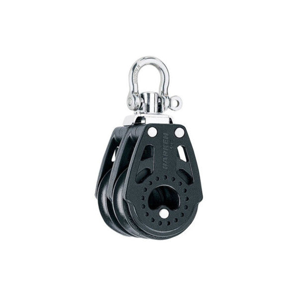 Harken Carbo H2638 Double Sheave Block 40mm with Swivel