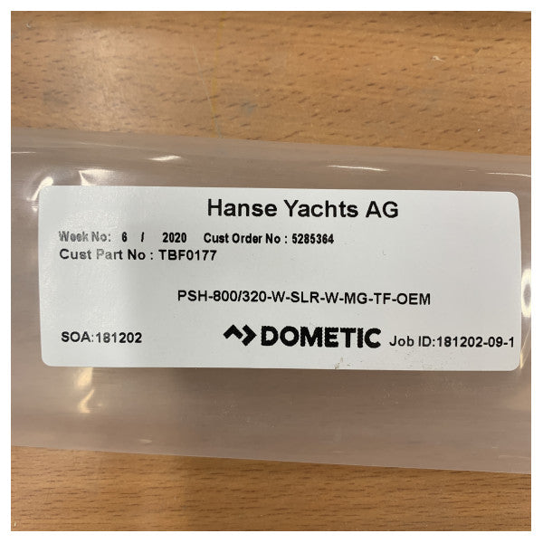 Dometic Портшад Блінд PSH-800/320-W-SLR-W-MG Морський Блінд