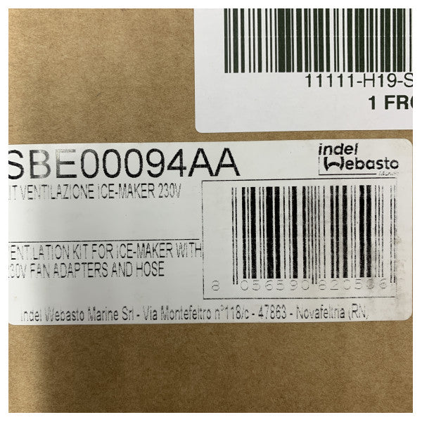 Isotherm SBE0009AA Ventilation | Kølesæt til marine ismaskiner
