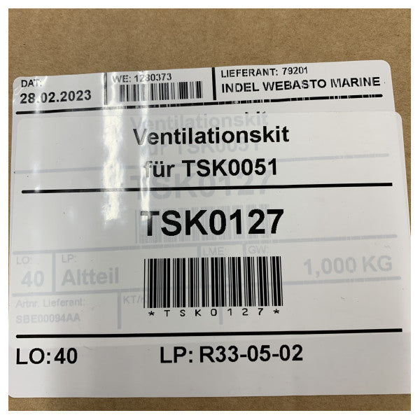 Isotherm SBE0009AA Ventilation | Kølesæt til marine ismaskiner