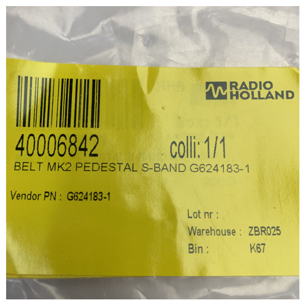 Gates MK2 Pedestaali S-kaista Hihna - G624183-1