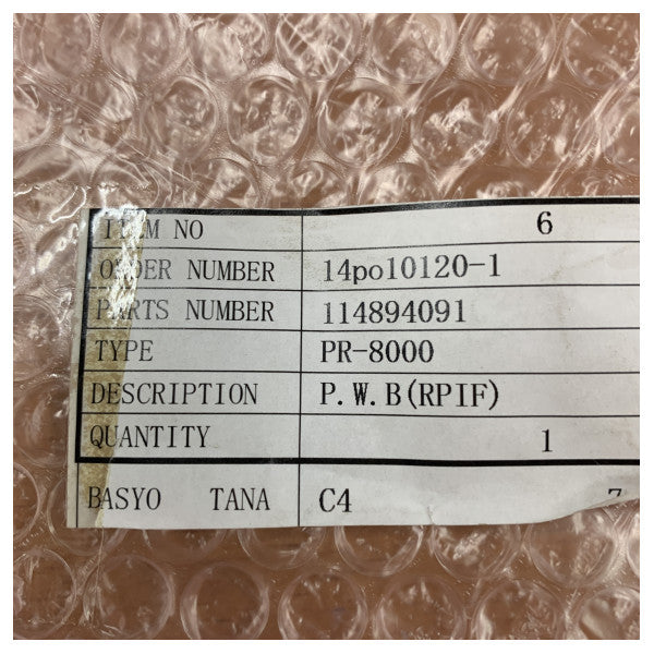 Tokyo Keiki PR-8000-1 Marine Electronics PCB część zamienna