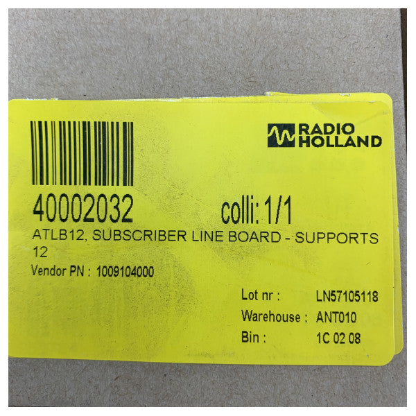 Zenitel 1009104000-0200 Scheda linea abbonato Ricambio elettronica marina P