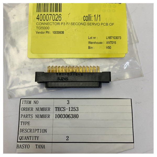 Danelec 10030638 P3コネクタ - TG5000用サーボPCB