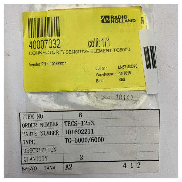 101692211 Marine Elektronik Connector - 8-pins han-header