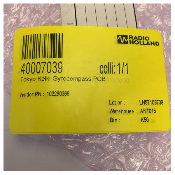 Tokyo Keiki 102290369 Gyrocompass Vertikali Amp PCB