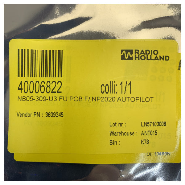 Raytheon Anschutz NB05-309-U3 FU PCB til NP2020 Autopilot