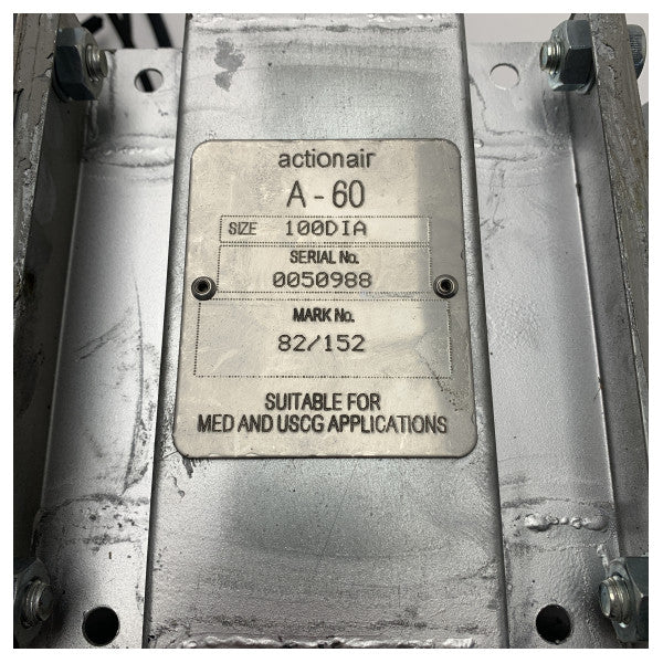 ActionAir Marine Fire Damper A-60 100 DIA - SAM24-1-L2