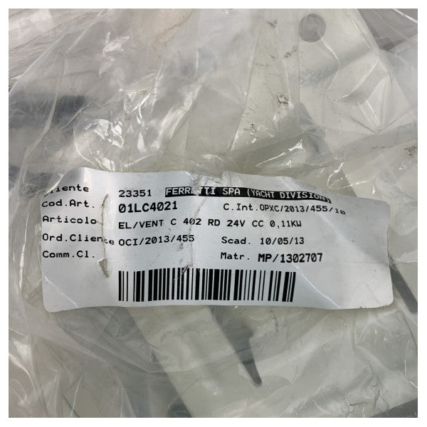 Gianneschi C402 24V Centrifugal Blower White venstre - 01CL4021